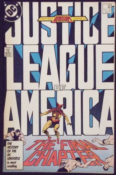 JUSTICE LEAGUE OF AMERICA #261 VF LAST ISSUE LEGENDS X-OVER