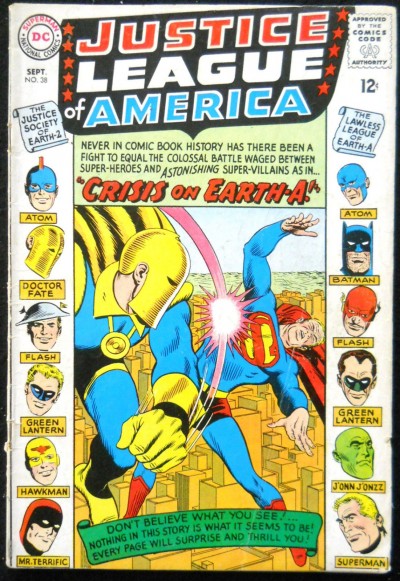 JUSTICE LEAGUE OF AMERICA #38 VG JSA X-OVER