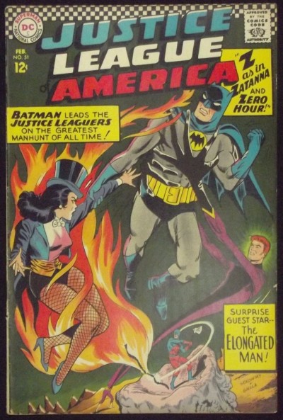 JUSTICE LEAGUE OF AMERICA #51 FN+ EARLY ZATANA COVER