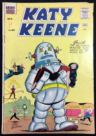 Katy Keen (1949) #62 PR (0.5) Forbidden Planet Robot cover swipe last issue
