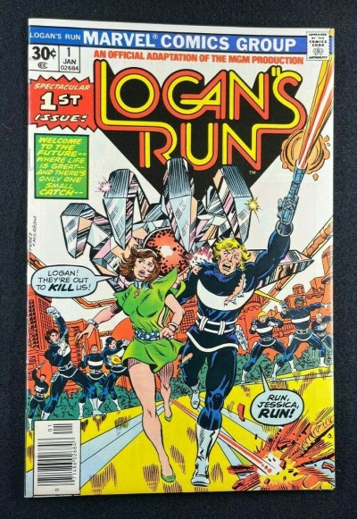 Logan's Run (1976) #1 VF/NM (9.0) George Perez Cover & Art