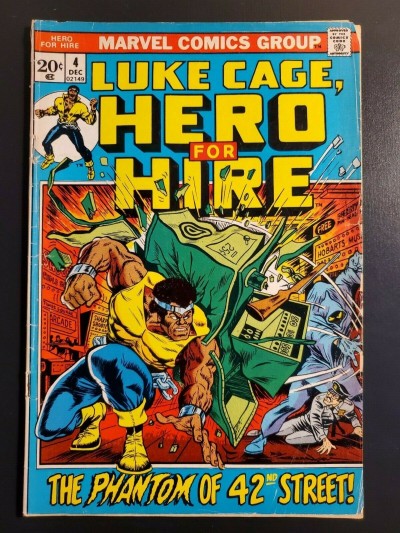 Luke Cage Hero For Hire 4 (1972) VG 4.0 Marvel Bronze Early Power Man issue |