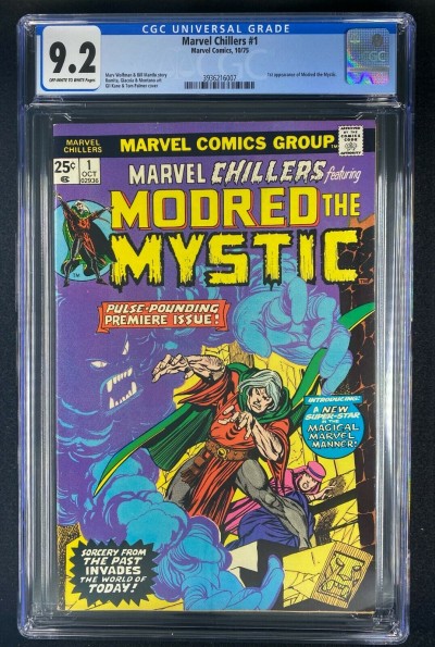 Marvel Chillers (1975) #1 CGC 9.2 1st App Modred the Mystic (3936216007)