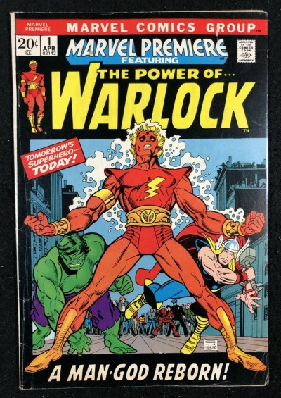 Marvel Premiere (1972) #1 FN- (5.5) 1st app Adam Warlock 1st app Soul Gem