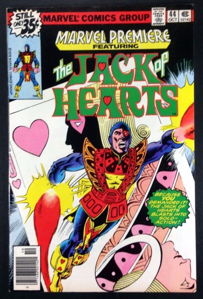 Marvel Premiere (1972) 44 VF (8.0) featuring Jack of Hearts