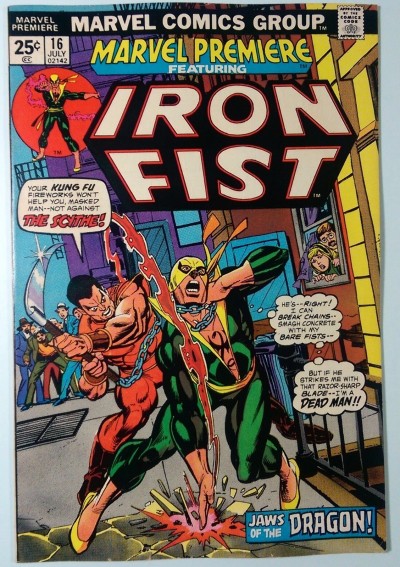 Marvel Premiere (1972) #16 FN+ (6.5) origin and 2nd app Iron Fist