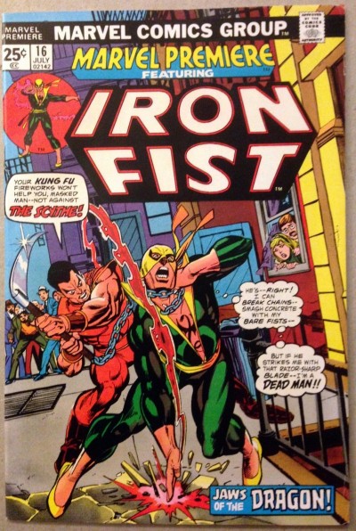 Marvel Premiere (1972) #16 VF- (7.5) featuring Iron Fist 2nd app. 