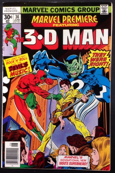 Marvel Premiere (1972) #36 FN (6.0) featuring 3-D Man 