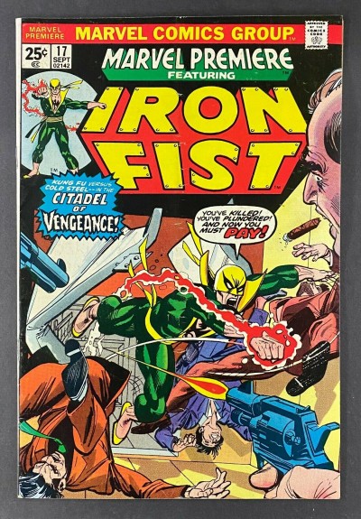 Marvel Premiere (1972) #17 VG/FN (5.0) Iron Fist 1st App Ninja / Triple-Iron
