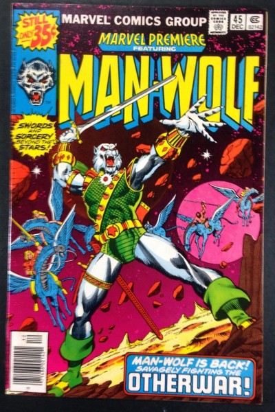 Marvel Premiere (1972) 45 FN+ (6.5) featuring Man-Wolf