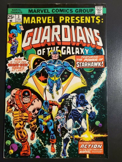 MARVEL PRESENTS #3 (1975) F- (5.5) 1ST GUARDIANS OF THE GALAXY SOLO BOOK KEY |