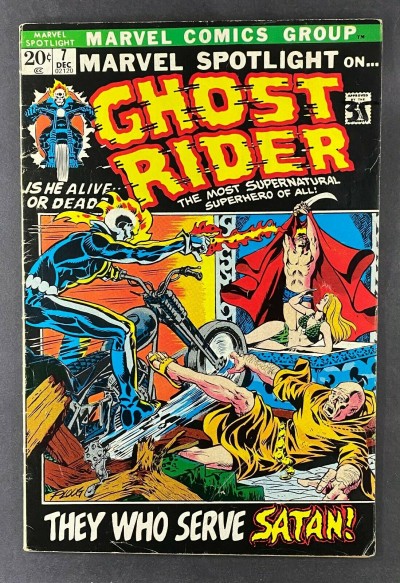 Marvel Spotlight (1971) #7 VG+ (4.5) 3rd App Ghost Rider Johnny Blaze Mike Ploog