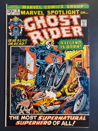 Marvel Spotlight #5 (1972) Apparent VF+ (8.5) 1st Johnny Blaze Ghost Rider |