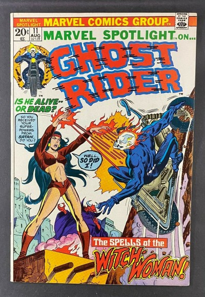 Marvel Spotlight (1971) #11 VF (8.0) Ghost Rider Johnny Blaze 2nd Witch-Woman