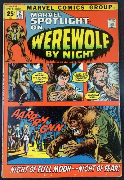 Marvel Spotlight (1972) #2 FN+ (6.5) 1st app Werewolf By Night