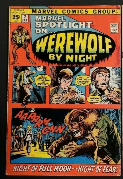 Marvel Spotlight #2 (1972) VG+ 4.5 1st app Werewolf by Night |