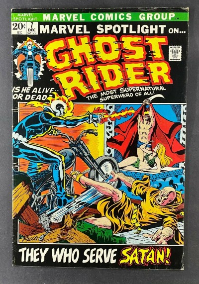 Marvel Spotlight (1971) #7 FN- (5.5) 3rd App Ghost Rider Johnny Blaze Mike Ploog