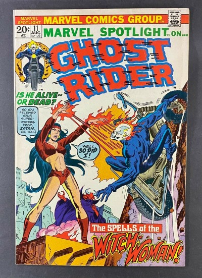 Marvel Spotlight (1971) #11 FN (6.0) Ghost Rider Johnny Blaze 2nd Witch-Woman