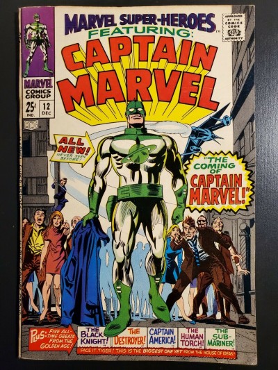 Marvel Super-Heroes #12 (1967) VF (8.0) Origin & 1st app. Captain Marvel |