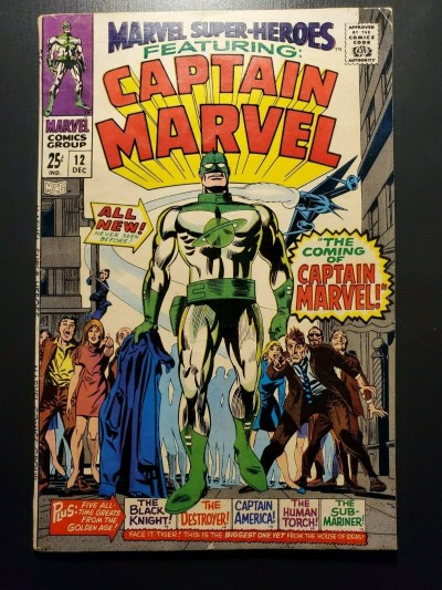 MARVEL SUPER-HEROES #12 (1967) 1st App. Captain Marvel F+ 6.5 |