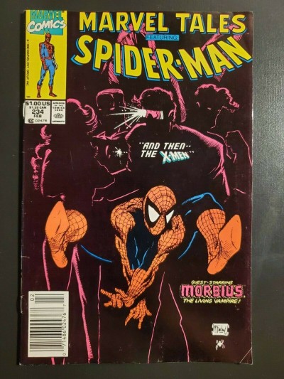 Marvel Tales #234 F+ r. Marvel Team Up #4 McFarlane X-Men and Morbius cover UPC|