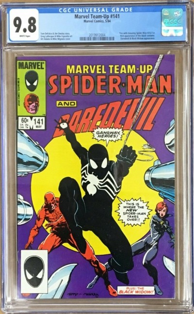 Marvel Team-Up (1972) #141 CGC 9.8 White Pages (2019912004) Black Costume 