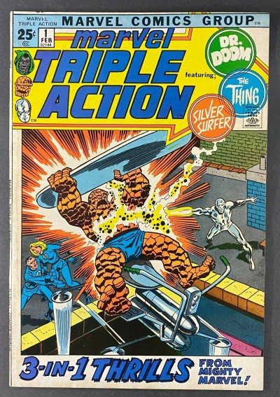 Marvel Triple Action (1972) #1 FN (6.0) John Buscema Cover Jack Kirby Art