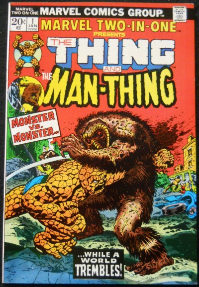 MARVEL TWO-IN-ONE #1 FN/VF MAN-THING BATTLE COVER