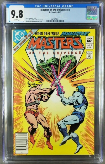 Masters of the Universe #3 (1982) CGC 9.8 White Pages! DC 1st series HTF UPC|