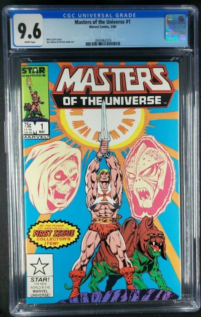 Masters Of The Universe #1 (1986) CGC 9.6 NM+ WP Star comics 1st Marvel issue|