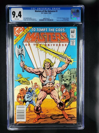 Masters Of The Universe #1 (1982) CGC 9.4 NM WP DC comics UPC/Newsstand|