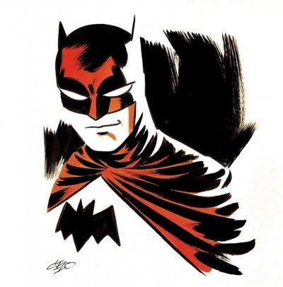 Michael Cho Batman Illustration 9x12 Signed Original Artwork