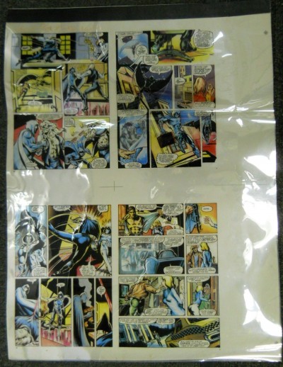 MOON KNIGHT SPECIAL EDITION 1 1983 PGS 3, 7, 42, 46 ORIGINAL COLOR PROOF ACETATE