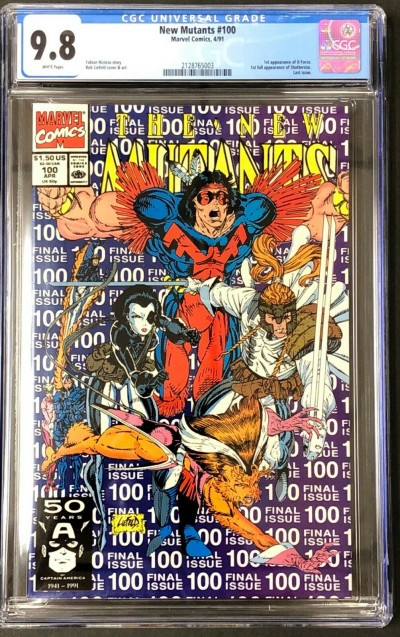 New Mutants (1983) #100 CGC 9.8 White Pages 1st app X-Force (2128765003)