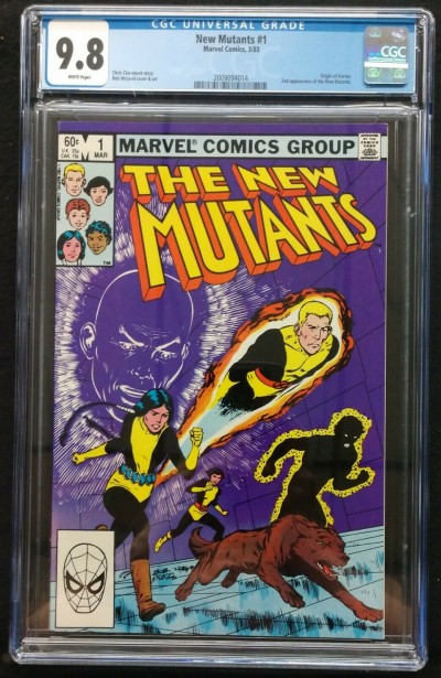 New Mutants (1983) #1 CGC 9.8 white pages 2nd appearance (2009094014)