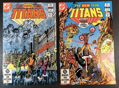 New Teen Titans (1980) #26 & 28 VF+ (8.5) 1st app Terra & 1st Cover app