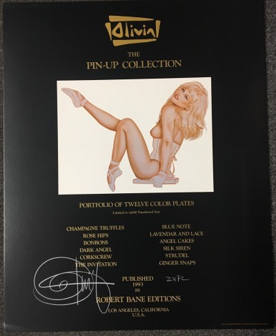 Olivia Pin-up Collection 12 color plates each measure 16x20 signed from 1993