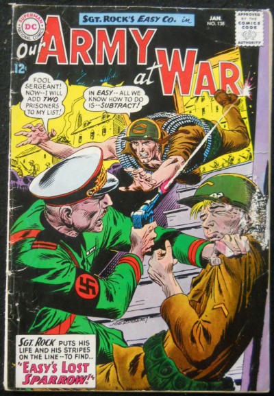 OUR ARMY OF WAR #138 VG 1ST SPARROW