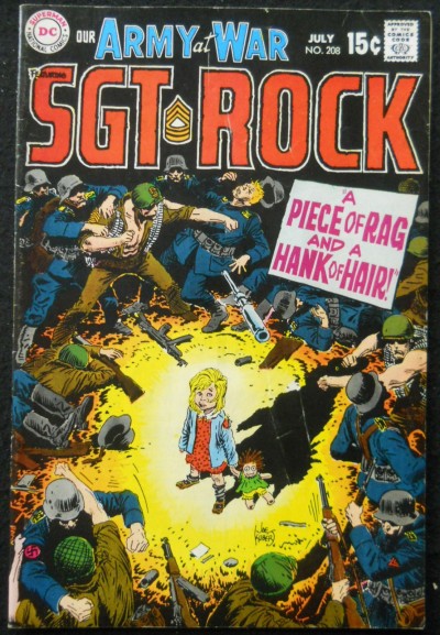 OUR ARMY OF WAR #208 VG+ SGT ROCK
