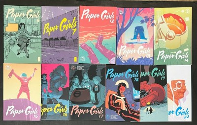 Paper Girls (2015) #'s 6 7 12-19 22 Lot of 11 Books Brian K Vaughn Cliff Chiang