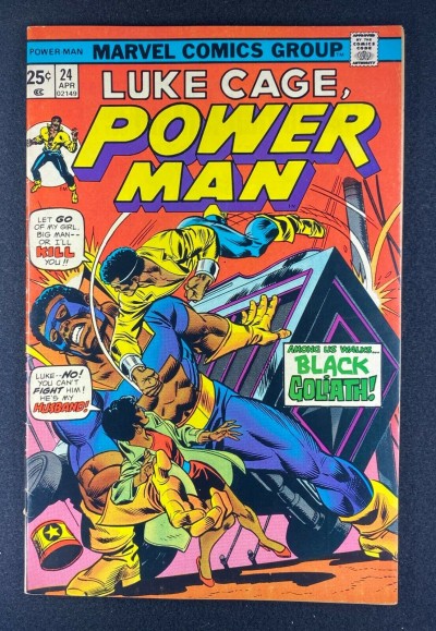 Power Man (1974) #24 VF- (7.5) 1st App Black Goliath Gil Kane George Tuska
