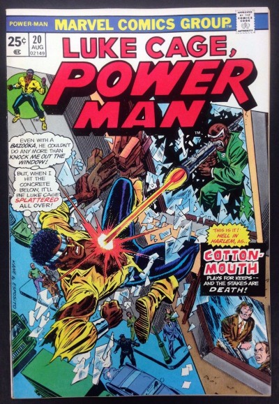 Power Man (1974) #20 VF (8.0) Cotton Mouth Luke Cage Hero for Hire 