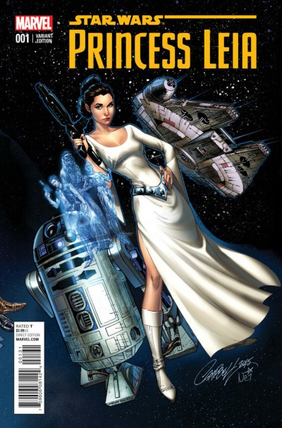 Princess Leia (2015) #1 VF/NM-NM 1:50 J. Scott Campbell Variant Cover Star Wars