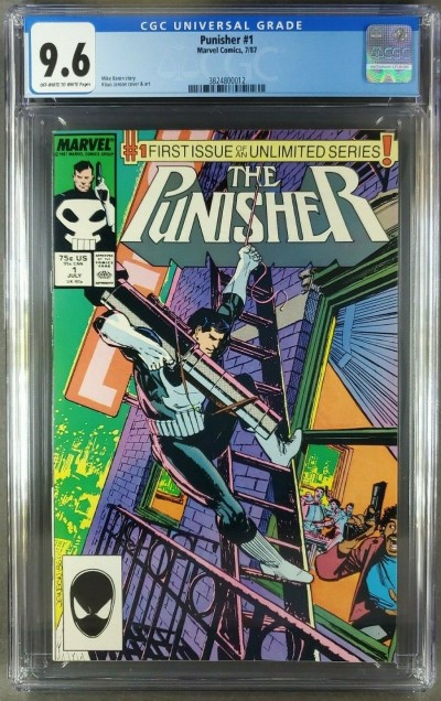 Punisher #1 (1987) CGC 9.6 OWW 1st issue regular series K. Jansen (3824800012)|