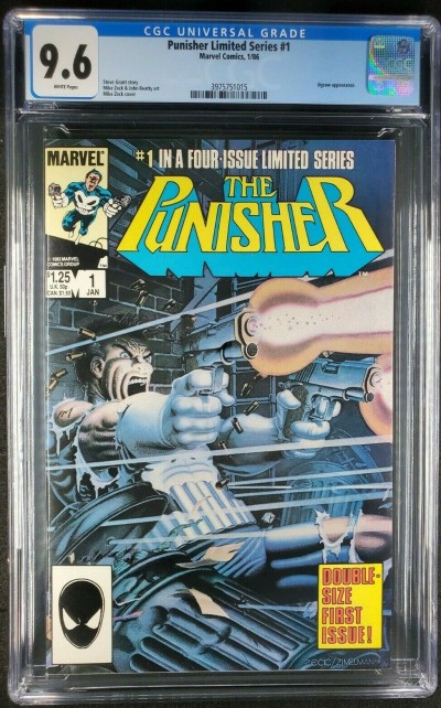 Punisher Limited Series #1 (1986) CGC 9.6 WP Mike Zeck classic cover 3975751015|