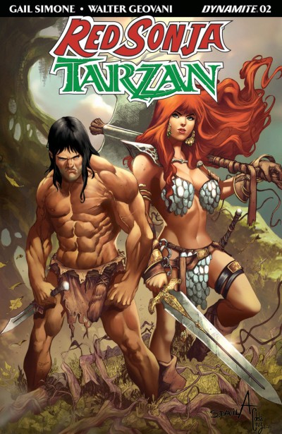 Red Sonja/Tarzan (2018) #2 VF/NM Sergio Davila Cover Dynamite