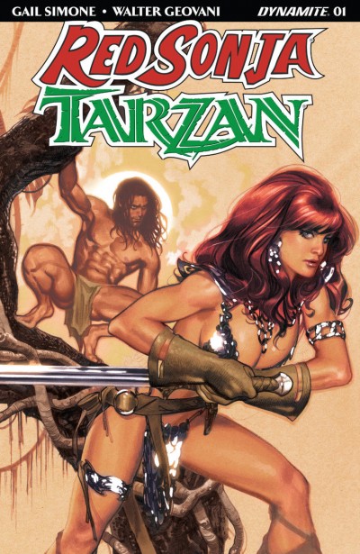 Red Sonja/Tarzan (2018) #1 VF/NM Adam Hughes Cover Dynamite