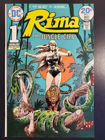 RIMA THE JUNGLE GIRL #1 (1974) VF/NM (9.0) JOE KUBERT, HIGH GRADE BRONZE |