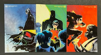 Robin & Batman (2021) #'s 1 2 3 Complete NM Rafael Albuquerque Variant Cover Lot