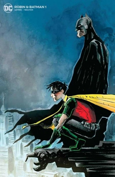 Robin & Batman (2021) #1 NM (9.4) Jeff Lemire Variant Cover